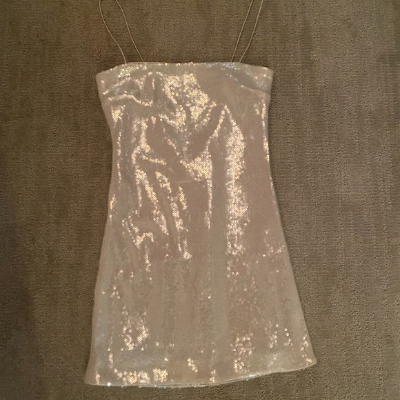 cinq a sept Lauri sequin-embellished mini dress - Picture 4 of 5